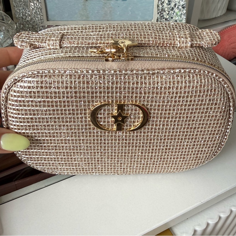 NEW DIOR Gold Woven Bag - Picture 3 of 4
